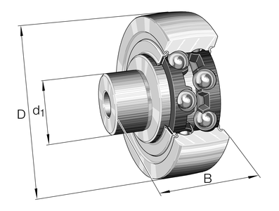 Направляющий ролик с цапфой ZL5203-DRS