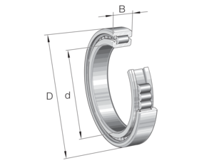 Цилиндрический роликоподшипник SL1818/670-E-BR