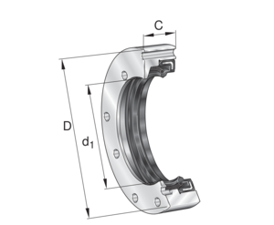 Уплотнение с корпусом DRS40100