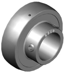 Высокотемпературный корпусной подшипник UC208 BHTS ZZ C4 200° BECO