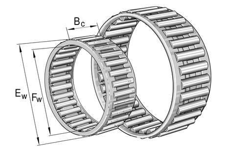 Игольчатый подшипник без колец K35X42X20