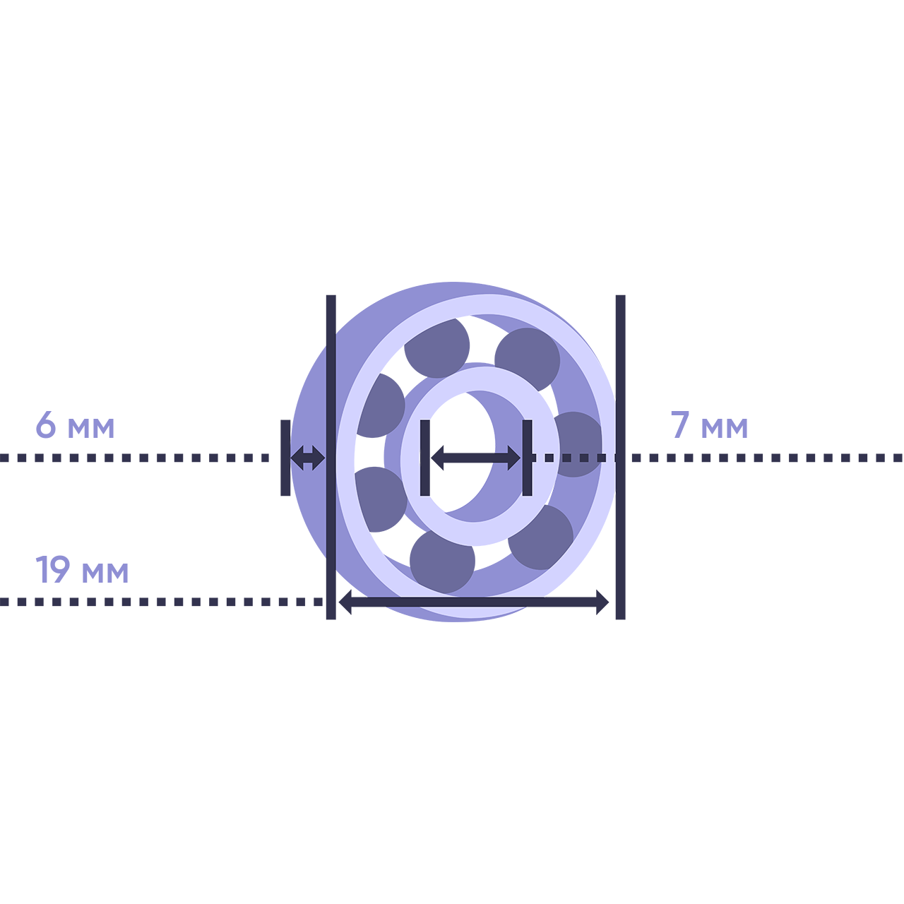 Подшипник 607-2RSH SKF