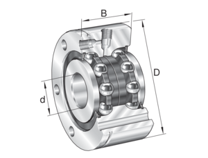Упорно-радиальный шарикоподшипник ZKLF50115-2RS-PE