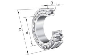 Радиальный сферический роликоподшипник 22317-E1A-XL-M-C4