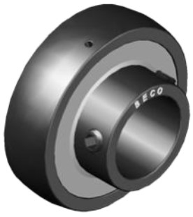 Высокотемпературный корпусной подшипник UC206 BHTS ZZ GR CG 350° BECO