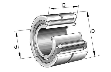 Игольчатый роликоподшипник NA4848-XL-C4