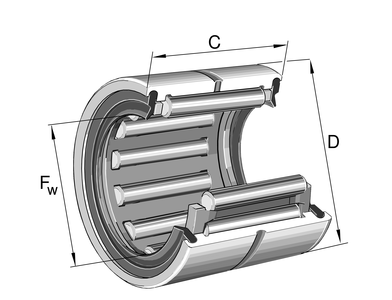 Радиальный роликоподшипник RNA4904-2RSR-RR-XL
