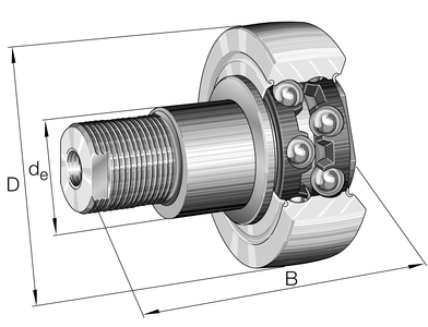 Направляющий ролик с цапфой ZLE5207-2Z